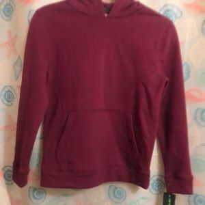 Plush purple boys hoodie